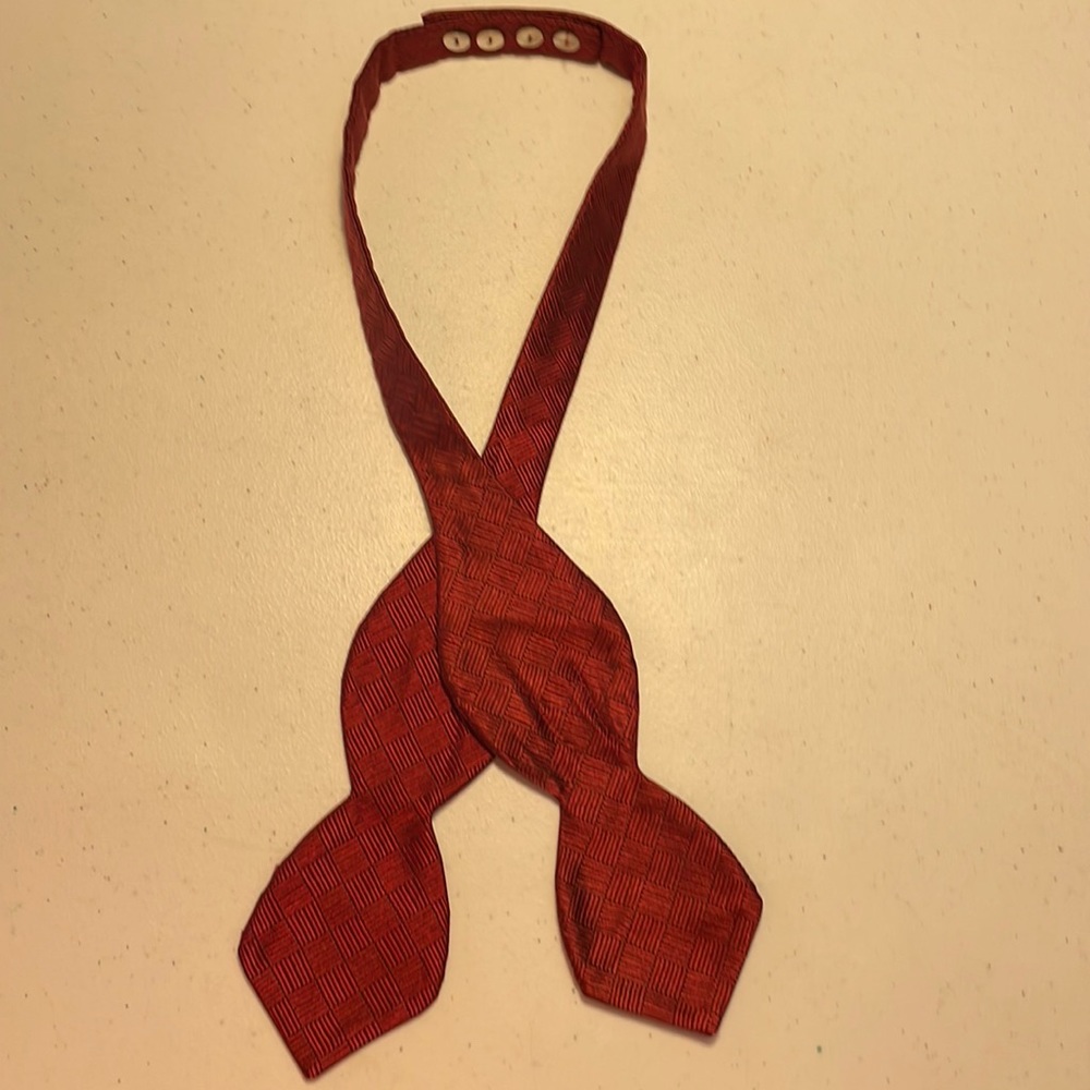 Red Bow Tie adjustable sizing